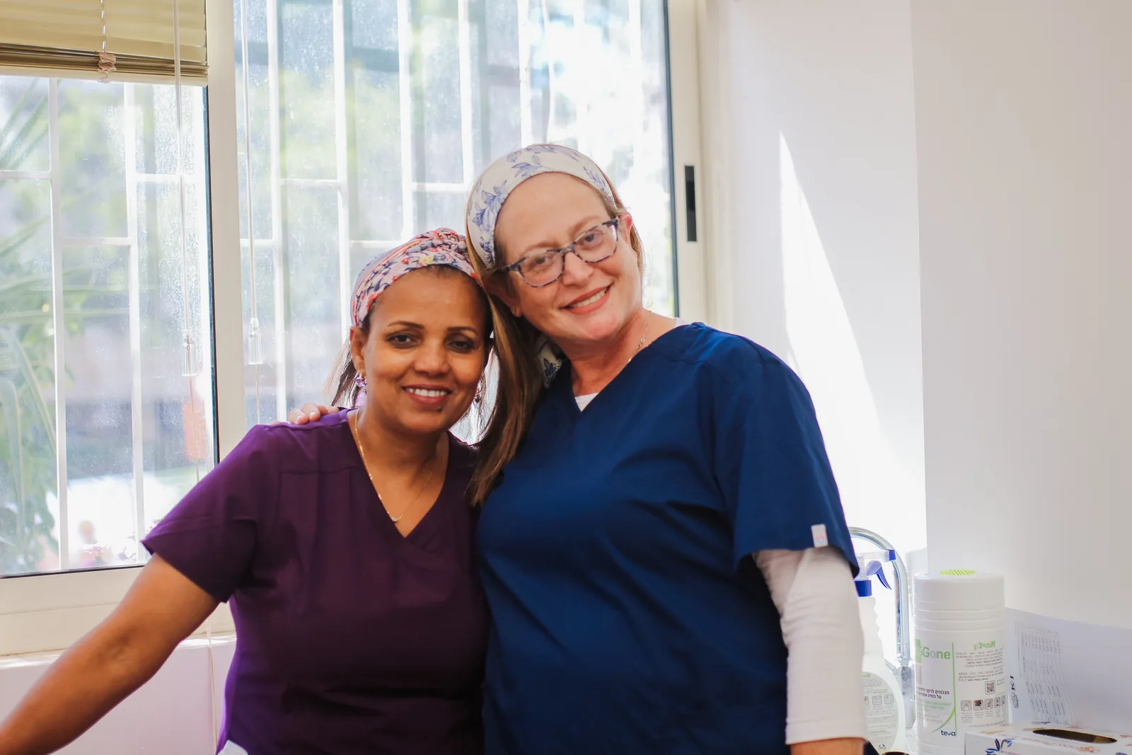 Dr. Tammy Silva with a member of the K&J clinic team